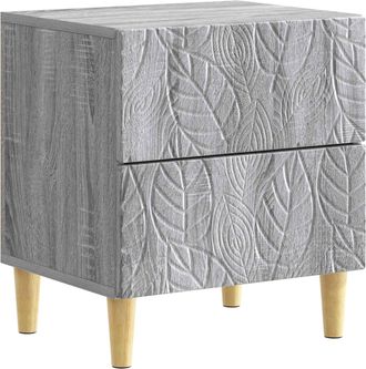 vidaXL Mesita De Noche Sonoma Gris 43 X 34,5 X 48 Cm Vidaxl