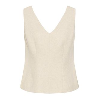 Soaked In Luxury Dames, Tops, Beige, Maat: S