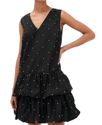Sea New York Alberta Pearl Tank Bubble Dress In Black