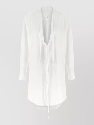 Maison Margiela long shirt dress tie front cuffs