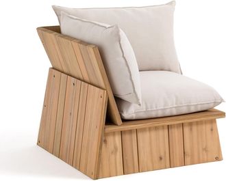 La Redoute Interieurs Outdoor hoekbank, acacia, Brut