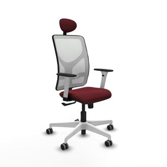 Piqueras y Crespo Silla De Oficina Piqueras Y Crespo Motilla Cuero Sint&eacute;tico Granate