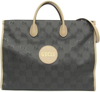 Gucci Pre-owned Canvas Tote Bag - unisex - Vintage Shopper - Zwart - ONE Size - Vintage