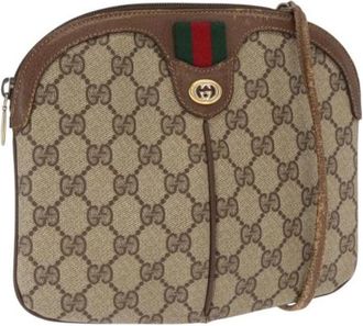 Gucci Pre-owned Plastic Cross Body Bag - Dames - Vintage Schoudertas - Beige - ONE Size - Vintage
