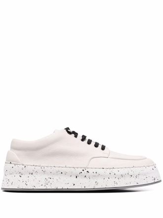 Marsèll leather lace-up derby shoes - White