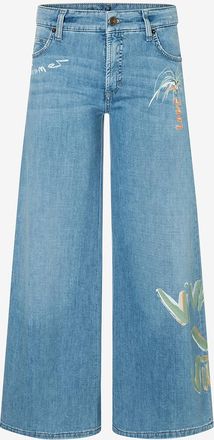 Cambio Ausgestellte Baumwolljeans Palazzo Cropped Viva La Vida