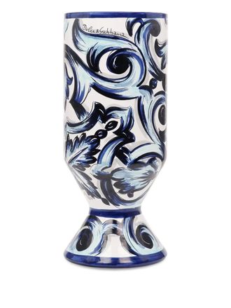 Dolce & Gabbana large outdoor ceramic vase (30cm x 72cm) - unisex - ceramic - One Size - Blue