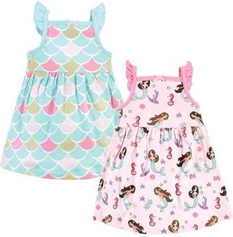 Hudson Baby 2Pk Sleeveless Dress in Mermaid Princess at Nordstrom, Size 18-24M