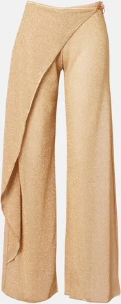 Os&eacute;ree Os&eacute;ree Lumi&egrave;re beaded wide-leg pants