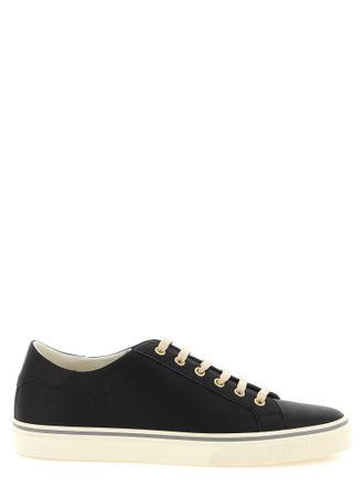 Brunello Cucinelli Black Calfskin Low Top Mens Sneakers