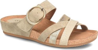 S&ouml;fft Genalyn Slide Sandal in Stone Taupe at Nordstrom Rack, Size 9.5