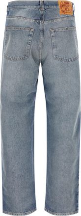 Magliano Mens Blue Cotton Straight-Leg Jeans Clothing