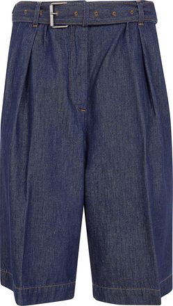 Dries Van Noten Peaches Bis Shorts Denim