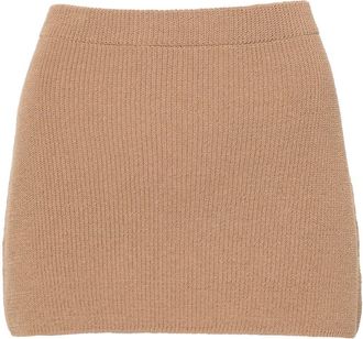 Aya Muse Agos Knitted Mini Skirt - Womens - Spandex/Elastane/Polyamide/Cotton