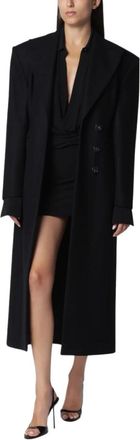 Andamane Jassen, Dames, Zwart, M, Wol, Ottavia Hourglass Coat