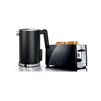 GRAEF Black Kettle & 4 Slice Toaster Set