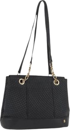Bally Pre-owned Shoulder Bag - Dames - Vintage Schoudertas - Zwart - ONE Size - Leer - Vintage