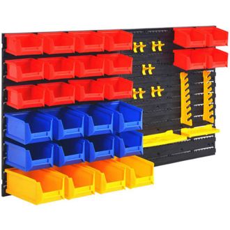 vidaXL Vidaxl - Organizador De Herramientas De Garaje De Montaje En La Pared