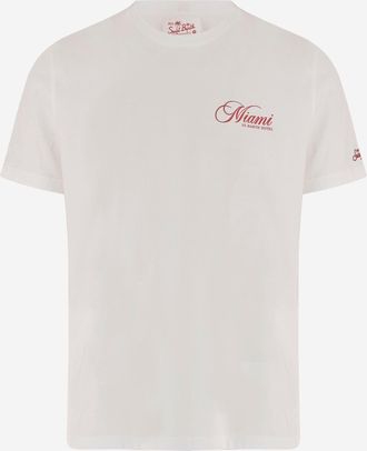 MC2 Saint Barth Baumwoll-T-Shirt mit Aufdruck