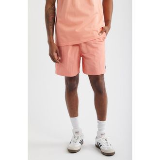 Billionaire Boys Club Shibuya Nylon Drawstring Shorts in Peach Amber at Nordstrom, Size Xx-Large