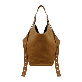 Dondup Shoulder Bags, female, Brown, Size: ONE SIZE Big Hobo