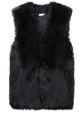 Comme Des Garçons V-neck faux-fur gilet - unisex - Acrylic - L