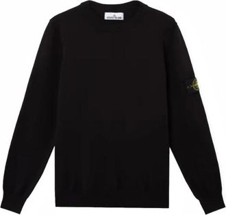 Stone Island Zachte Katoenen Ronde Hals Trui (Zwart) - Heren - Sweatshirts - Zwart - XL - Katoen - Hoodies & sweatvesten