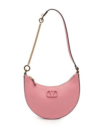 Valentino Garavani 2018-2025 Mini Grainy Calfskin VLogo hobo bag - Rosa