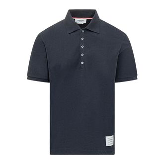 Thom Browne Polo Shirts, male, Blue, Size: 2XL Polos