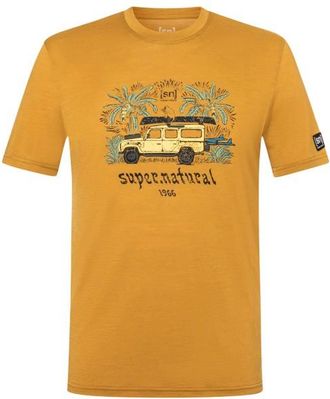 super.natural Tropicar Tee Merinoshirt f&uuml;r Herren | gelb
