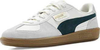 Puma Palermo Shoes Mens Shoes Warm White/Green Terrain : 11.5 D - Medium, Leather/Suede
