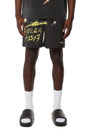 Purple All Around Water Repellent Shorts in Black at Nordstrom, Size X-Large
