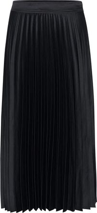 Part Two Donkerblauwe Geplooide Rok - Dames - Midirokken - Blauw - L - Rokken