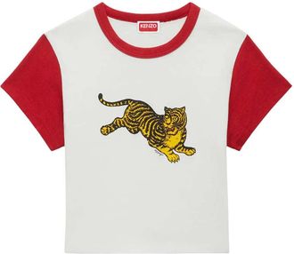 Kenzo T-shirt corta in cotone Kenzo Kenzo Jumping Tiger