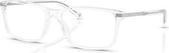 Brooks Brothers 58mm Rectangle optical glasses in Transparent at Nordstrom