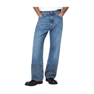 Our Legacy Straight Jeans, male, Blue, Size: W31 Third Cut Denim Jean