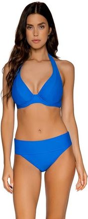 Sunsets Muse Halter Bikini Swimsuit Top - DD Cup in Electric Blue at Nordstrom, Size 38