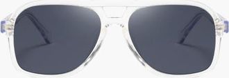 Lascana Polarized Aviator Sunglasses in Clear at Nordstrom