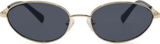 Rebecca Minkoff Evangelyne 56mm Oval Sunglasses in Black at Nordstrom Rack