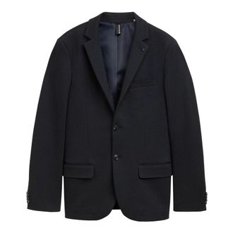 Tom Tailor Jassen, Heren, Blauw, M, Gestructureerde Blazer in Hemelsblauw