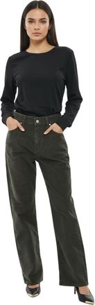 Diesel Green Regular Flat Front Pants