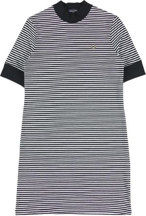 Fred Perry Dames/Dames Gestreept T-shirt Jurk (Wit, Marine)