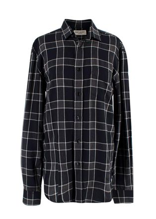 Saint Laurent Chequered Shirt Size 14.5