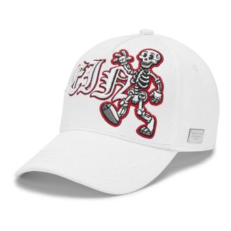 Philipp Plein Gorra de b&eacute;isbol Skeleton - Accessories - unisex - Blanco - ONE SIZE