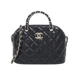 Chanel Pre-owned Lambskin Shoulder Bag - Dames - Pre-owned - Zwart - Maat: ONE Size Leer