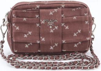 Prada Red Color Wine Handbag Shoulder Bag Tote Bag (Pre-Owned)