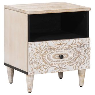 vidaXL Mueble Cama Con Caj&oacute;n 40 X 33 X 46 Cm Madera De Mango Maciza Vidaxl