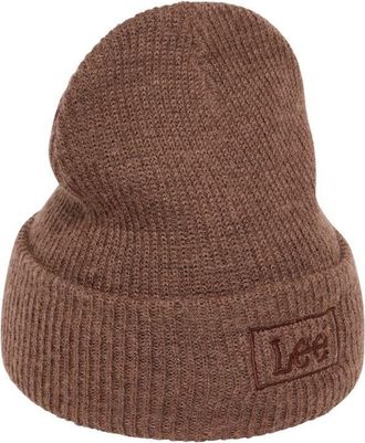 Lee Strickm&uuml;tze LEE Lee M&uuml;tze Core Beanie, Herren, braun, Obermaterial: 79% Wolle WO. 21% Polyamid PA., M&uuml;tzen Strickm&uuml;tze