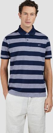 Paul & Shark Mens Paul & Shark Mens Double Piqué Shark Badge Cotton Polo Shirt - White - Size: 38