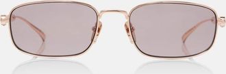 Gucci Bamboo rectangular sunglasses